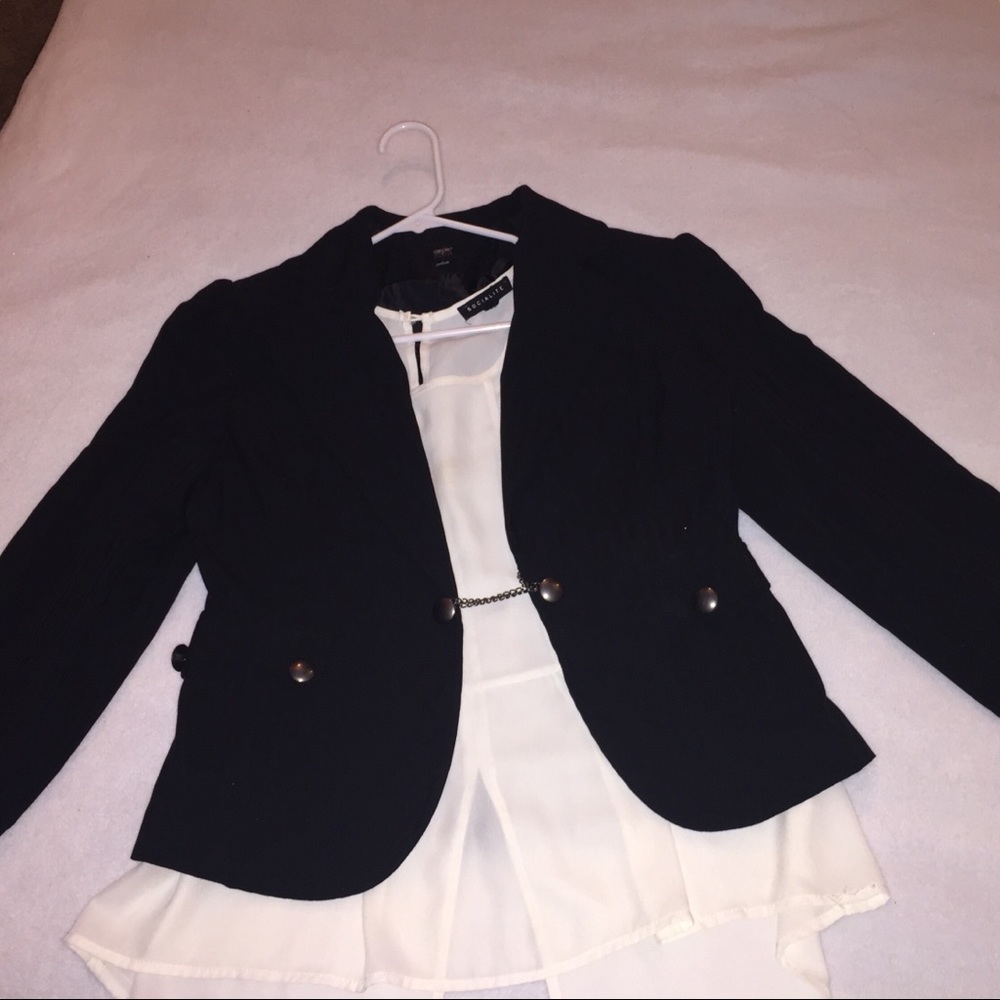 L Mossimo Blazer and M Socialite Dress Tank